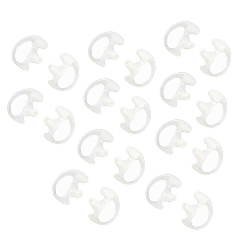 20 Pcs Silicone Earbud For Covert Acoustic Tube Earpiece Walkie Talkie Radio