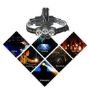 3000 Lumens Headlamp Hunting Light LED Rechargeable Headlight Ultra Bright