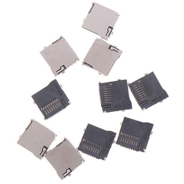 10PCS Type TransFlash TF Micro Card Socket Adapter Automatic PCB Connecto OZ