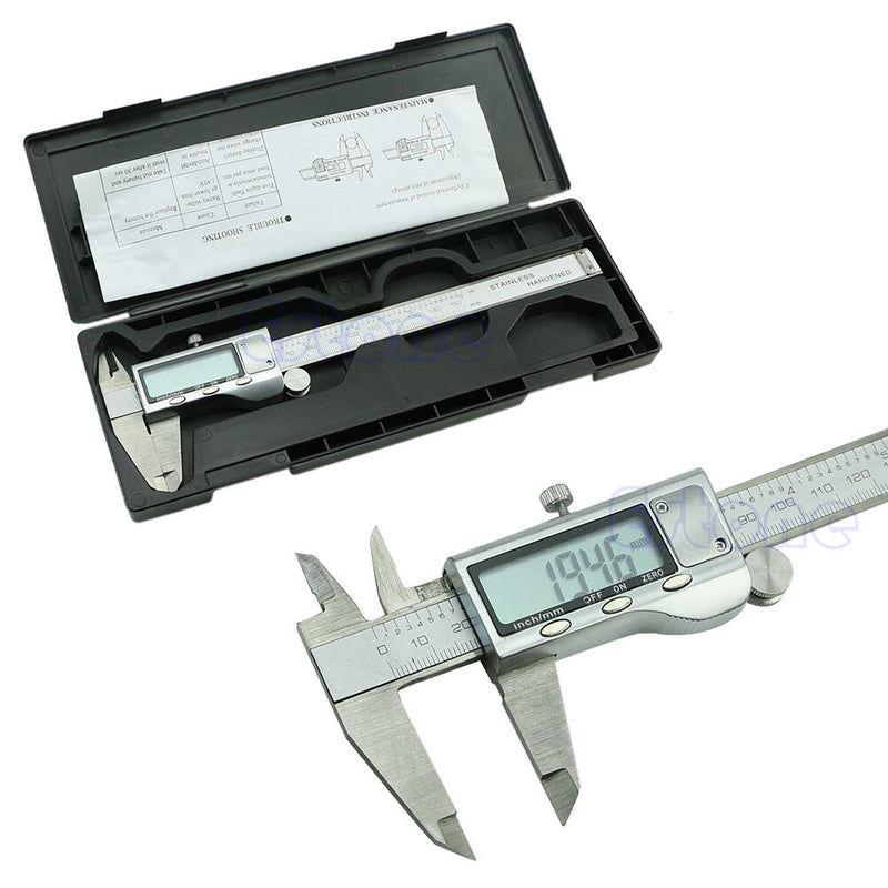 Stainless Steel 150mm 6inch Electronic Digital Vernier Caliper Micrometer Guage