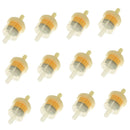 12pcs Universal Motorcycle Mini Inline Fuel Gas Petrol Filter Engine Plastic