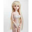 Stylish 1/4 BJD Full Wigs Long Straight Synthetic Hair With Bangs For Dollfie