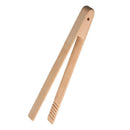 12PCS Beech Wooden Toast Tongs With Magnet Bread Toast Crumpets Serving YAX LKE