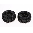 4Pcs 12mm Hub Wheel Rim & Rubber Tire Tyres for 1:10 RC Monster Truck Truggy