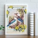5D DIY Full Drill Square Diamond Painting 2 Birds Cross Stitch Embroidery