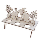 Happy Easter Decoration rabbit Egg Shelves Stand Rack Easter Egg Hold_
