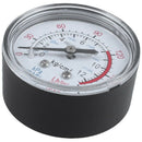 Round 0-180 psi 13mm 1/4BSP Diameter Dial Comparator Air Manometer, Black L4C2