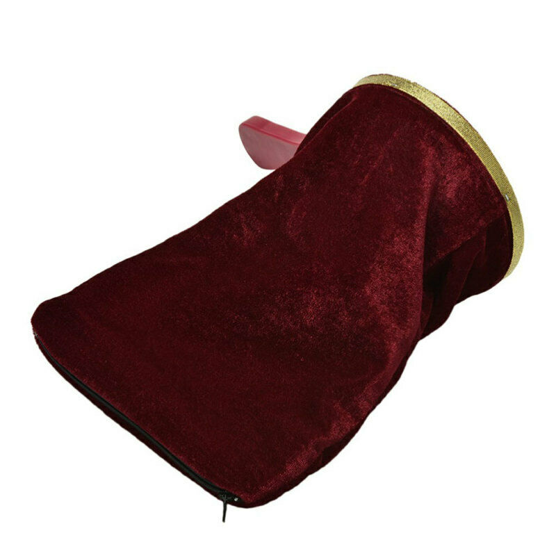 Wine Red Magic Change Bag Magicians Stage Props With Handle Appear/Disap MUW