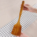 Wooden Utensils Kitchen Cooking Long Handle Spoon Spatula Non-Stick Eco-Fri