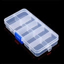 Fishing Lures Hook Bait Plastic Storage Box Adjustable Case Tackle Accessory