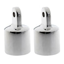 2x Eye End Cap Bimini Top Fitting Boat Hardware 316 Stainless Steel 25mm