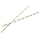 5X(Pack of 25 19.7cm Paper Drinking Straws Stripe for Party Wedding Suppli J9G3)
