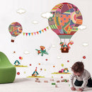 Air Balloon Wall Stickers Baby Kids Childen Room Fairy Decoration Background