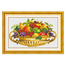 11CT 55x36cm Fruits Stamped Cross Stitch Kit DIY Handmade Needlework for