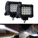 4in 200W LED Work White Light Bar Side Shooter Pod Driving Fog OffRoad Tractor