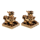Pack of 2 Pi Xiu Statue Sculpture Sculpture Living Room Office Decoration
