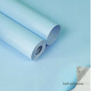 Self Adhesive Wallpaper Peel and Stick Home Bedroom Decorative 0.45x10m Blue