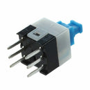 55pcs 6 Pin DPDT Self-locking Power Micro Push Button Switches 7mmx7mm Y8F6