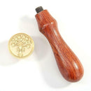 Retro DIY Wax Seal Fire Paint Plant Pattern Palace Stamp Envelope (C143)
