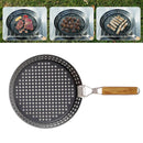 Folding Handle Grip Grill or BBQ Hot Plate Pans, Cooking Tools Baking Mold Tray