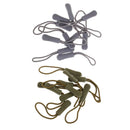 20xZipper Pull Cord End Zip Puller Fastener Extension Replacement Grey/Green