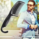 Professional Anti Static Hair Barber Comb Salon Styling Brush with Curved Hook