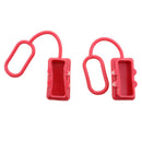 2PCS RED DUST COVER END CAP FOR 175 AMP PLUG CONNECTOR DURABLE