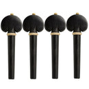 4Pcs Professional Ebony Wood Cello Tuning Pegs Violoncello Musical Intrumen