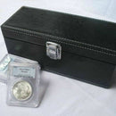 Storage Box Case Faux Leather For NGC PCGS ANACS Certified Coin Holders Slabs