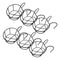 6x Railing Planter Baskets Flower Pot Holder Hanger Iron Plants Rack Pots Stand