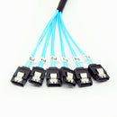 6pcs/set SATA III SAS Data Cable for ServerÃ‚Â SATA 7 Pin to SATA 7 Pin (1m) A