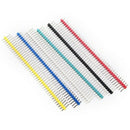 30pcs 40 Pin Connector Male 2.54mm Pitch Pin Header Strip Single Row Kit fo