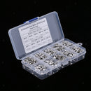 720pcs M3 4/6/8/10/12mm Button & Flat Head Hex Socket Bolts Screw Kit