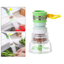 360 Deg Adjustable Faucet Extender Aerator Sprayer Nozzle Water Filter Green