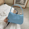 Nylon Casual Women Handbag Tote Female Solid Underarm Shoulder Bag (Blue)