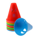 12Pcs Mix Color Expressions Style Roller Skating Skateboard Cones Pile Cup