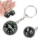 28mm Ball Compass Keychain Navigator Hiking Camping Travel Outdoor Survival FT