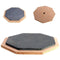 6" Wooden rubber drum pad