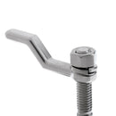 Stainless Steel Turning Lock Boat Hatch Latch with Lift Handle 2"