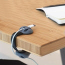 Desk Cable Clips Triple Slots Desktop Cable Organizer Wire Cord Management  G9U4