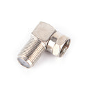 5X Right Angle 90 Degree Coaxial Connector F Male To F Female Adapter RG6 RG5 LJ