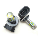 2pcs 881/893 6000K 50W White Bulbs LED Car Fog Light Lamp Daytime Running