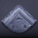 Corner protection, soft plastic, clear, 4 pieces