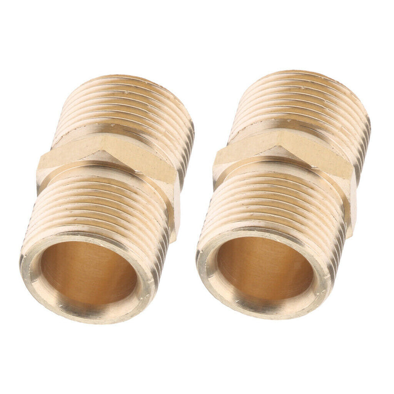 2 Pieces Quick Connector,Pressure Washer Adapter (M22-M22 Male)