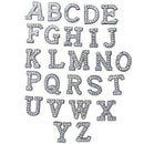 26 Pieces of 2-5.2 cm Letter Letter Patch Sewn on Rhinestone Diamond Patch
