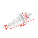8mm Petrol Gas Fuel Filter Aluminium for Motorbike ATV Quad Inline Black
