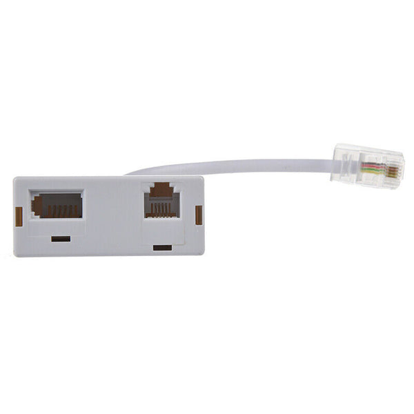 RJ45 Plug to RJ11 BT Socket Splitter Telephone Adapter X7Z1