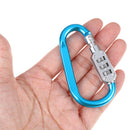 Mini Zinc Alloy Lock Ring Padlock Travel Combination Safety Triple Diy OZ