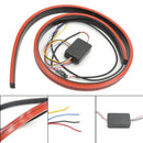 100cm Car Tail Strip Light 3030 144LED Red Universal LED Running Brake Reve N6T5