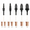 5Pcs Swaging Tool Drill Bit Set Copper Pipe Tube Expander Hex Shank 1/4 -7/8"